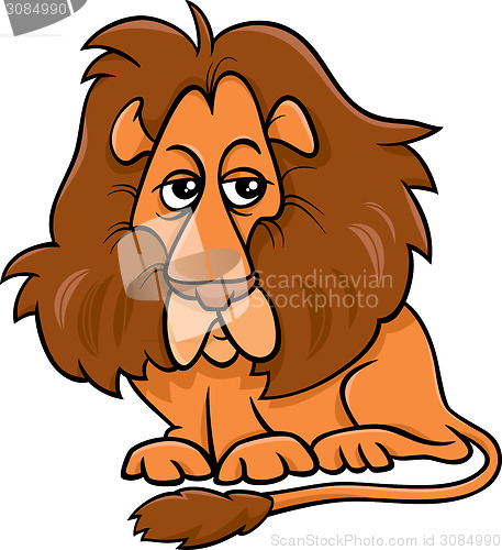 Image of lion animal cartoon illustration