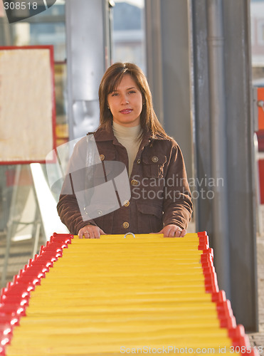 Image of Woman at supermarket