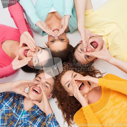 Image of group of smiling teenagers