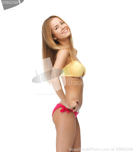 Image of beautiful woman in bikini