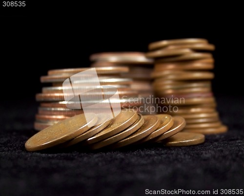 Image of Close up of Old Coins