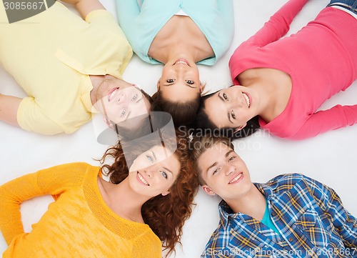 Image of group of smiling teenagers