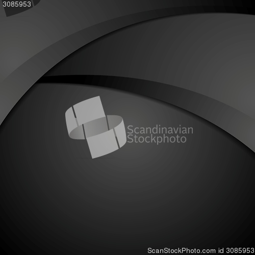 Image of Abstract dark waves background