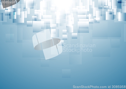 Image of Blue vector geometric abstract background
