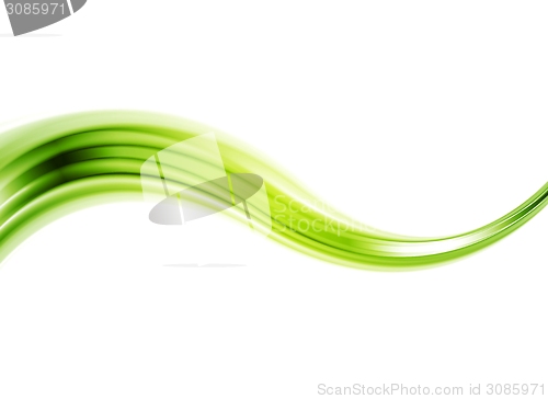 Image of Green wave abstract vector background