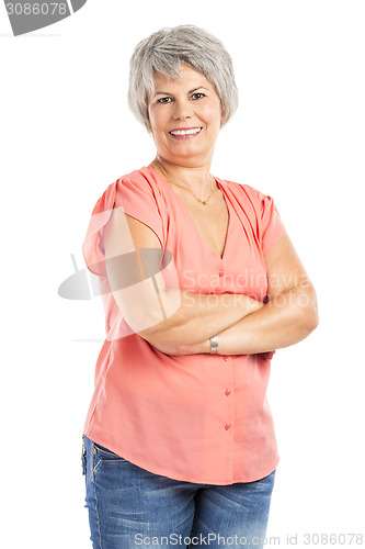 Image of Happy old woman