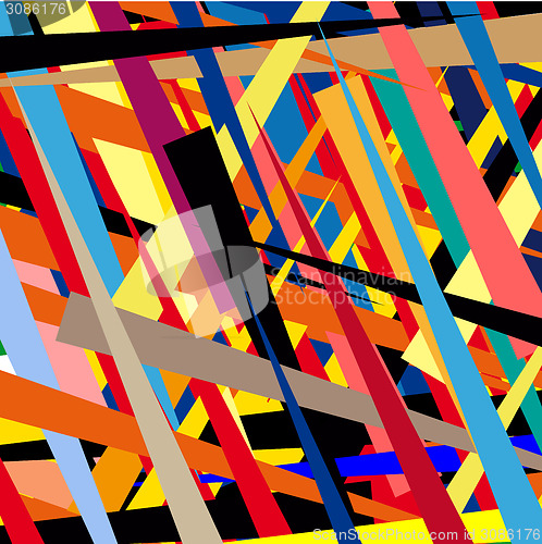Image of Colorful illustrated a abstraction