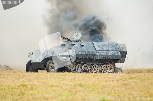 Image of Tank firing