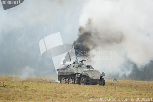 Image of Tank in the fire