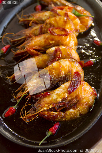 Image of Sizzling Asian Prawns