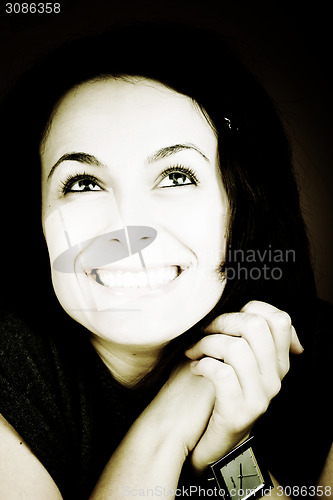 Image of Beautiful woman with great eyes.