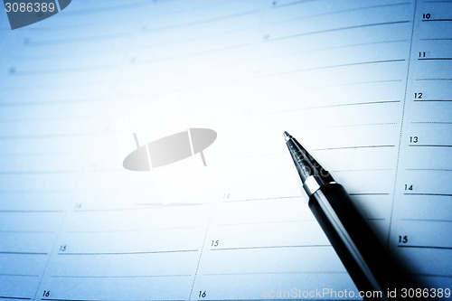 Image of Color pencil and agenda