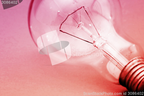 Image of Background with lit lightbulb