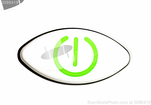 Image of Power button.