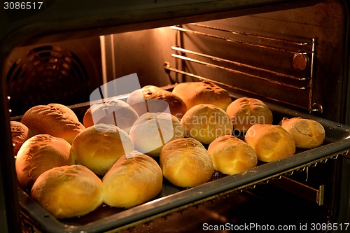 Image of Baked cakes on a tray