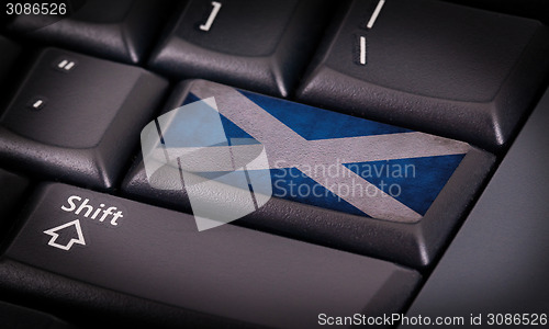 Image of Flag on keyboard