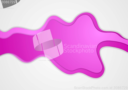 Image of Abstract purple waves background