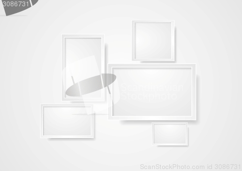 Image of Blank grey frame abstract background