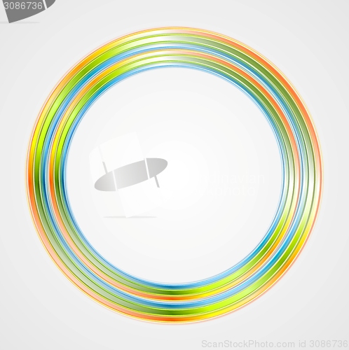 Image of Bright circle logo background