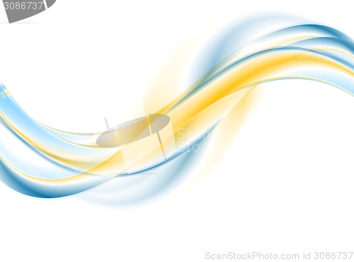 Image of Bright abstract wavy corporate background