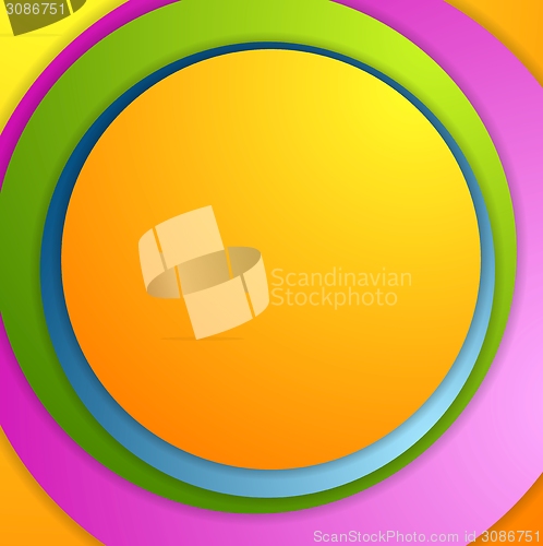 Image of Bright colorful circles background