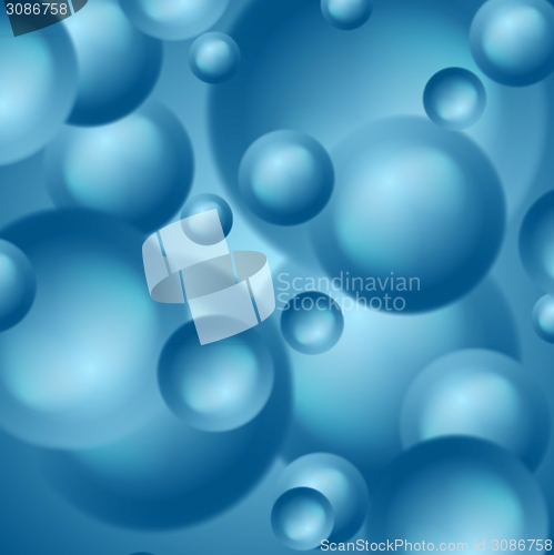 Image of Bright blue circles background
