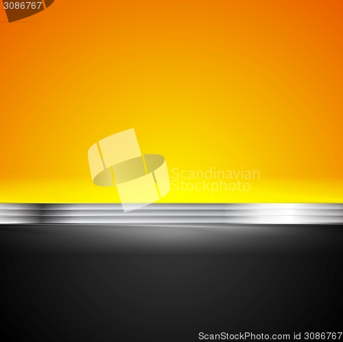 Image of Abstract corporate bright background with metallic stripe