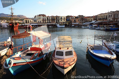 Image of Venetian harbour at dusk