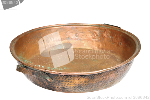 Image of bronze isolated cauldron 