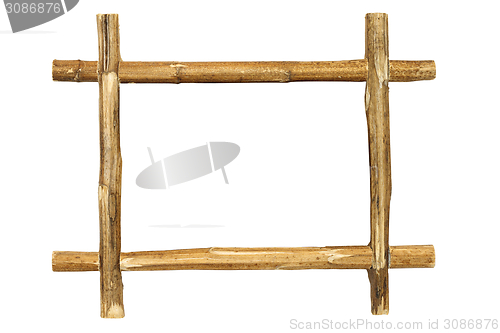 Image of rustic painting frame