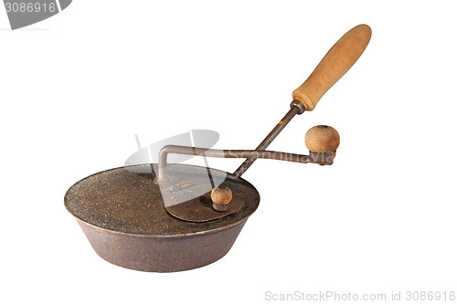 Image of ancient coffee roaster