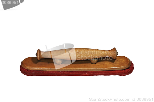 Image of ancient wooden clothes brush