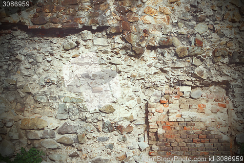 Image of old stone wall texture