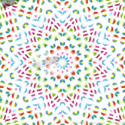 Image of Abstract color pattern on white