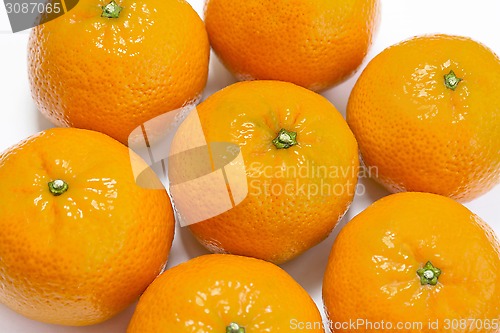 Image of Tasty tangerine on white background