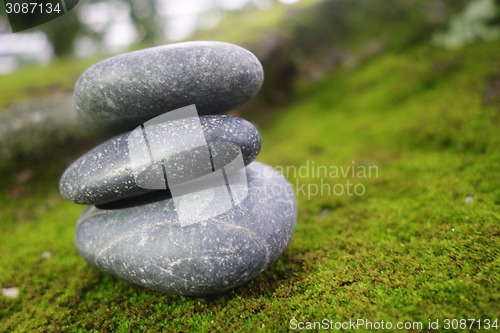 Image of Stack of pebble stones