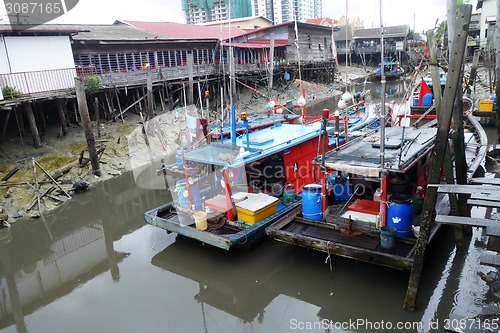 Image of Colorful chinese fishing boat