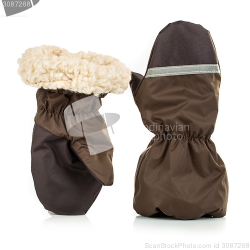 Image of Children's autumn-winter mittens