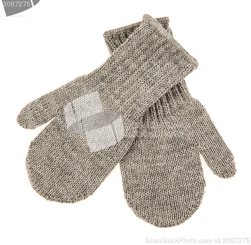 Image of Children's autumn-winter mittens