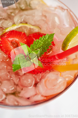 Image of Strawberry mohito cocktail