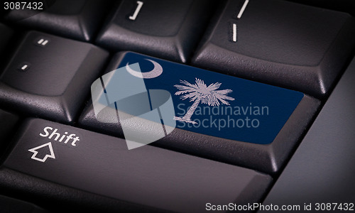 Image of Flag on keyboard