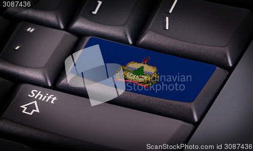 Image of Flag on keyboard