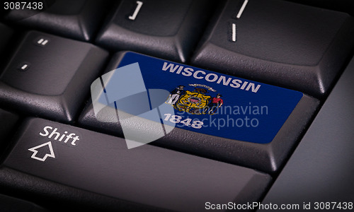 Image of Flag on keyboard