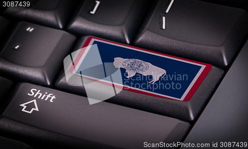 Image of Flag on keyboard