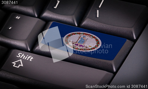 Image of Flag on keyboard