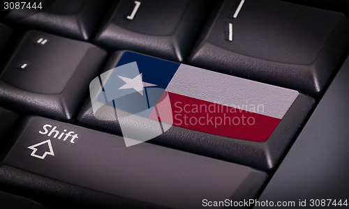 Image of Flag on keyboard