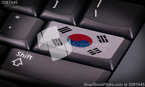 Image of Flag on keyboard