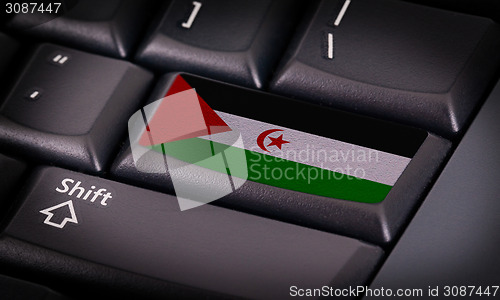 Image of Flag on keyboard