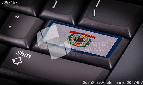 Image of Flag on keyboard