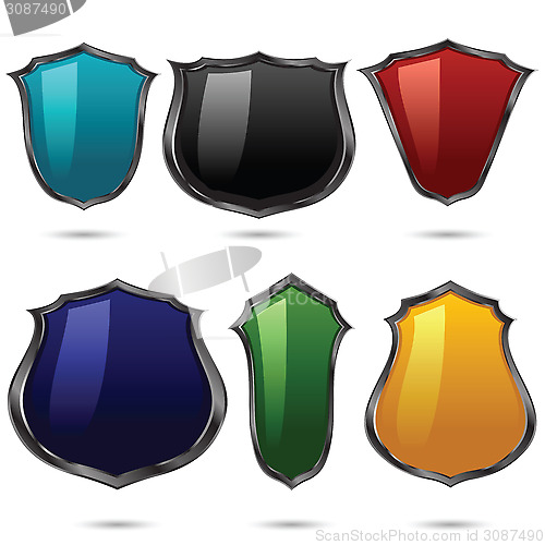 Image of set of shields